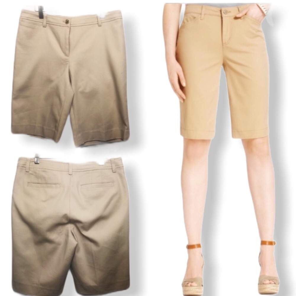 Jones New York • Rye Stretch Bermuda Shorts Sz 6